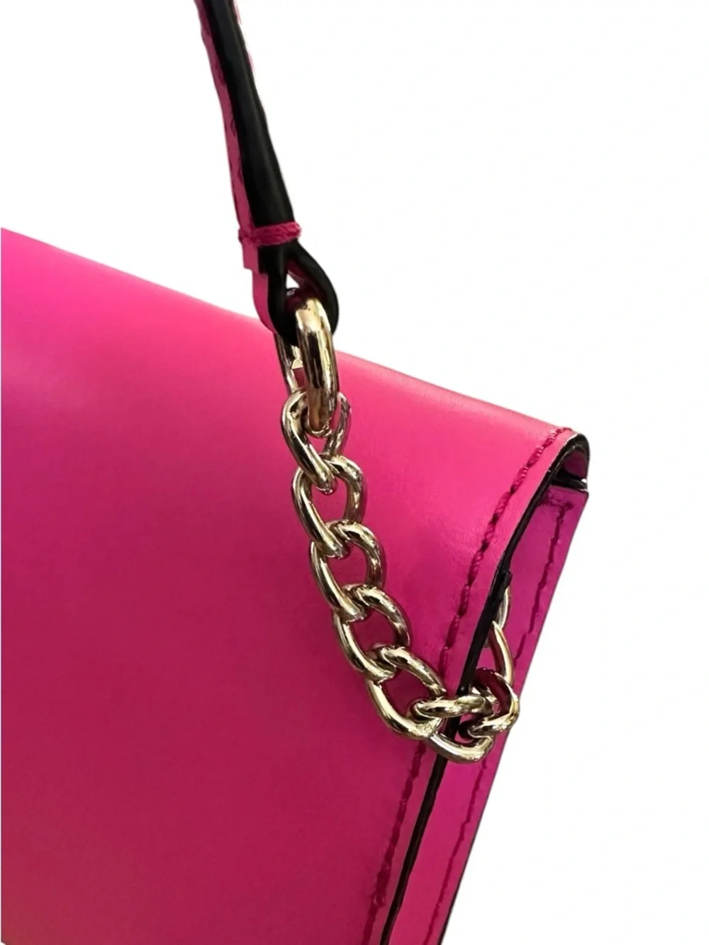Kate Spade Hot Pink Saffiano WOC Wallet On Chain Crossbody Bag